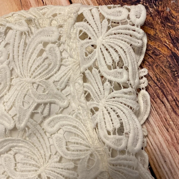 Women’s Forever 21 White Lace Dress  Sleeveless with Liner Size 1X - Picture 4 of 7